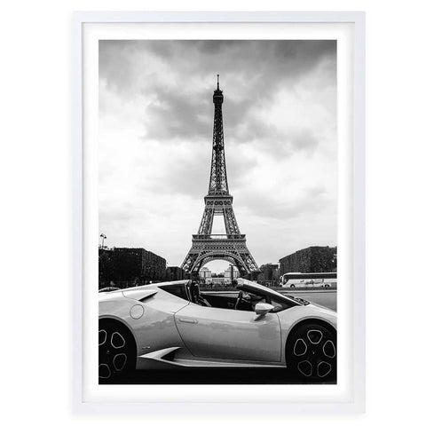 Wall Art's Lambo Paris Large 105cm x 81cm Framed A1 Art Print