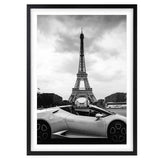 Wall Art's Lambo Paris Large 105cm x 81cm Framed A1 Art Print