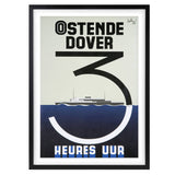 Wall Art's Ostende Dover Large 105cm x 81cm Framed A1 Art Print