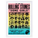 Wall Art's The Rolling Stones - Some Girls Promo Poster  Large 105cm x 81cm Framed A1 Art Print