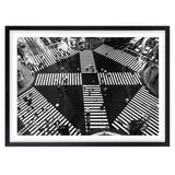 Wall Art's Tokyo Shibuya Crossing Large 105cm x 81cm Framed A1 Art Print