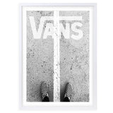 Wall Art's Vans Sneakers Framed A1 Art Print