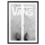 Wall Art's Vans Sneakers Framed A1 Art Print