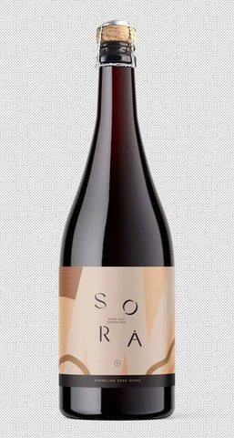 SORA Sparkling Dark Grape Juice 0% Alc 750ml