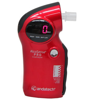 Alcosense® Pro Personal Breathalyser (Red) AS3547 Certified