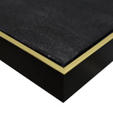 80X80cm Golden Blossoms Gold Framed Hand Painted Canvas Wall Art