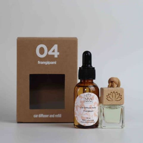Frangipani Car Diffuser and Refill Bundle