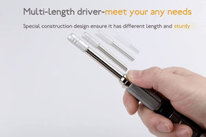 Nanch Patent Design Screwdriver with 23 Bits for Precision Repair