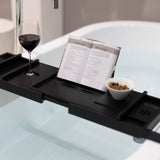 Serenity Bamboo Bath Caddy - Black