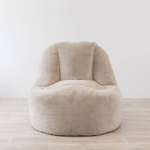Plush Lounger Bean Bag Chair - Champagne Latte