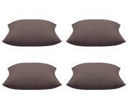 Pack of 4 Elements Stone Brown Solid Base Colour Square Cushion Covers