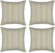 Pack of 4 Finn Yellow Multicoloured Retro Cushion Cover