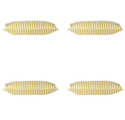 Pack of 4 Dandi Mustard Yellow & White Rectangle Cushion Covers