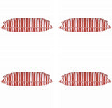 Pack of 4 Dandi Red & White Rectangle Cushion Covers