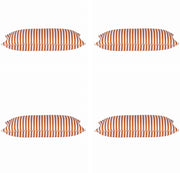 Pack of 4 Dandi Orange & White Rectangle Cushion Covers