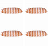 Pack of 4 Dandi Orange & White Rectangle Cushion Covers