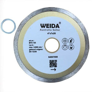 2x Wet Diamond Cutting Disc 105mm 4.0
