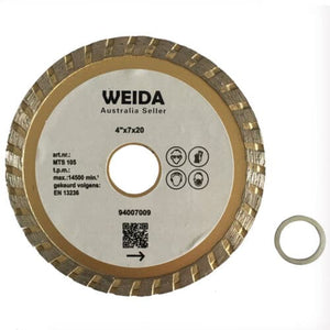 2x 105mm Turbo Diamond Cutting Disc Dry Wet 4