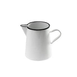Enam Pitcher 1Lt Premium White w Black Rim
