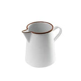 Enam Pitcher 1Lt Premium White w Red Rim