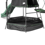 Lifespan Kids Pallas Play Tower with Metal Swing Set in Green Slide