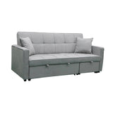 Hartford Sofa Bed - Multi-Functional Set W/ Pullout Chaise - Light Grey
