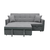 Hartford Sofa Bed - Multi-Functional Set W/ Pullout Chaise - Light Grey