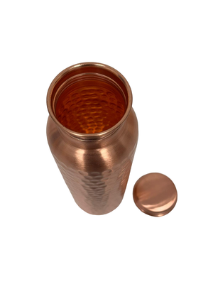 Copper Water Bottle - Hammered Finish