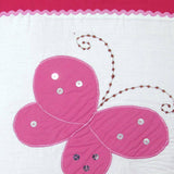 Bindi Butterfly Embroidered Quilt Cover Set Single