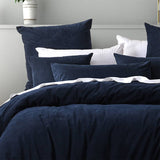 Bianca Lebron Indigo Jacquard Polyester Quilt Cover Set Double