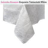 Salonika Blossom Tablecloth White 180 x 400 cm