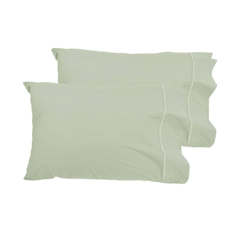 Grand Aterlier Pair of Queen Sized Pillowcases - Fennel