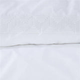 Riviera Maison Elowen White Cotton Quilt Cover Set King