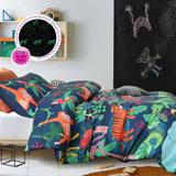 Happy Kids Rainforest Glow in the Dark Quilt Cover Set Single
