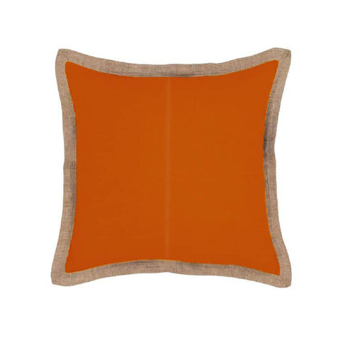 J Elliot Home Hampton Linen Cushion Cover 50 x 50 cm Pumpkin