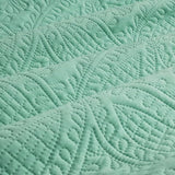 Ardor Chateau Aqua Green Embossed Quilt Cover Set Queen