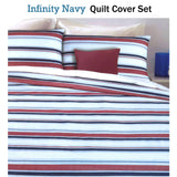 Apartmento Infinity Navy Quilt Cover Set King