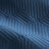 Ardor Maxwell Navy Embossed Vintage Washed Quilt Cover Set Queen