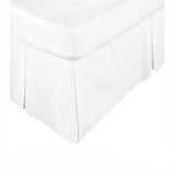 KINGDOM Box Pleated Valance White - KING