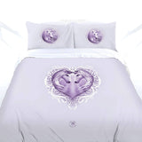 Anne Stokes White Unicorn Quilt Cover Set Queen