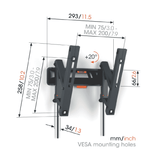 Vogels Tilting TV Wall Mount 19-43" TVM3215B