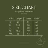 Cotton Midi Dress - Inayat Ajrak Floral Dress (Hand block print)