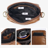 Genuine leather men's crossbody bag oiled wax leather Satchel Crossbody Bag