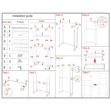 2 Tiers Storage Rack Over Toilet/Bathroom/Laundry/Washing Machine Towel Shelf