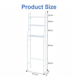 3 Tier Toilet Shelf Rack Over Laundry Bathroom Washing Machine Storage Shelves Stand