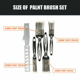 5Pc Paint Brushes Set Artist Acrylic Staining Home Garden Painting Handy Tool
