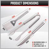 10Pcs BBQ Tool Set Stainless Steel Outdoor Barbecue Aluminium Grill Cook kitchen