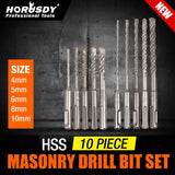 HSS Masonry Drill Bits Hammer Drilling Concrete Head Twist SDS Plus Shank 5-10mm