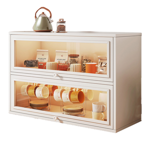 NEW Kitchen Acrylic Cup Storage Cabinet, Table Top Cup Storage Box, Tea Cup Rack