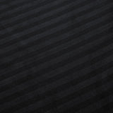 1000TC Ultra Soft Striped Queen Size Black Duvet Doona Quilt Cover Set
